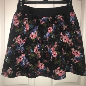 Floral Mini Skirt